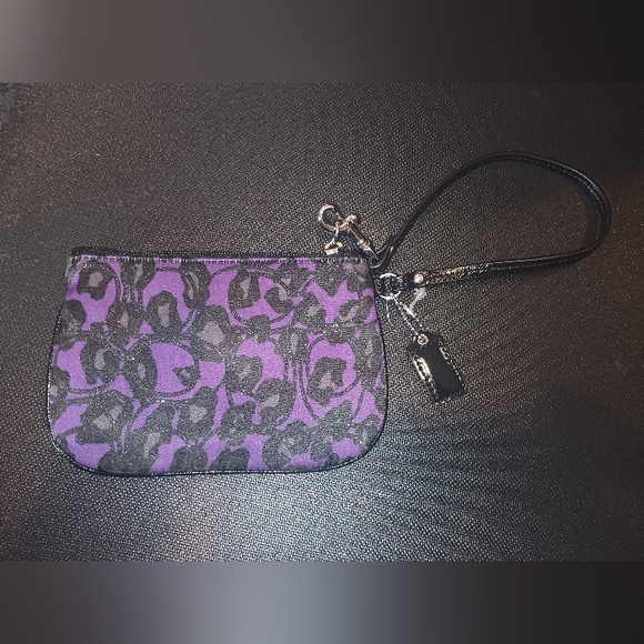 Coach Poppy Ocelot Purple & Black - Picture 3 of 9